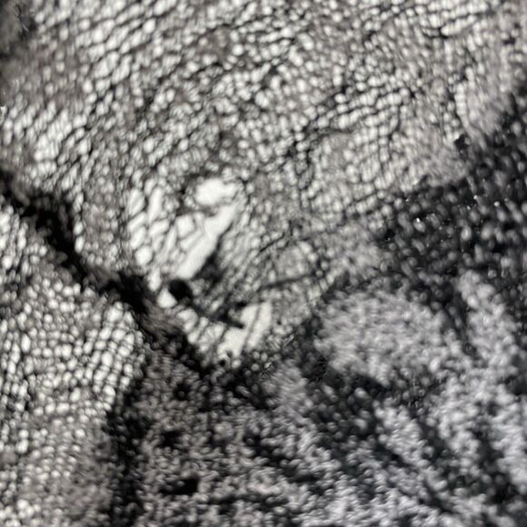 Lucky Brand Womens XL Black Gray Cold Shoulder Paisley Top Boho Flowy Romantic - Picture 9 of 16